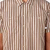 Camisas de servicio a rayas de manga corta Camisas de servicio a rayas de manga corta