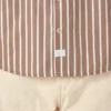 Camisas de servicio a rayas de manga corta Camisas de servicio a rayas de manga corta