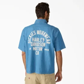 Camisas de trabajo bordadas de cambray de corte holgado Dickies X Harley-Davidson®