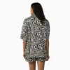Camisas de trabajo con estampado de cebra para mujer Camisas de trabajo con estampado de cebra para mujer