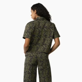 Camisas de trabajo cortas de camuflaje Drewsey para mujer