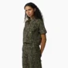 Camisas de trabajo cortas de camuflaje Drewsey para mujer