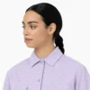 Camisas de trabajo cortas de rayas Hickory para mujer Camisas de trabajo cortas de rayas Hickory para mujer
