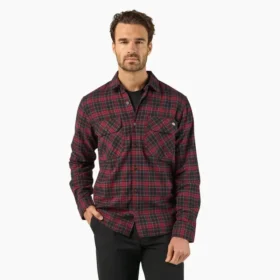 Camisas de trabajo de franela de manga larga