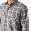 Camisas de trabajo de franela de manga larga
