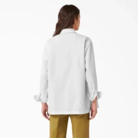 Camisas de trabajo de manga larga de corte holgado para mujer