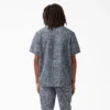 Camisas de trabajo de pantalones cortos con botones de sarga