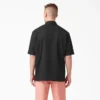 Camisas de trabajo de pantalones cortos con cremallera frontal y mezcla de materiales
