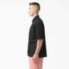 Camisas de trabajo de pantalones cortos con cremallera frontal y mezcla de materiales