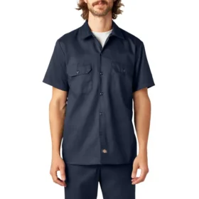 Camisas de trabajo de pantalones cortos Flex Slim Fit