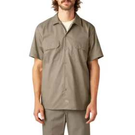 Camisas de trabajo de pantalones cortos Flex Slim Fit
