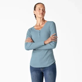Camisas Henley de manga larga para mujer