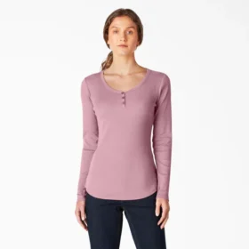 Camisas Henley de manga larga para mujer