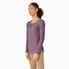 Camisas Henley de manga larga para mujer Camisas Henley de manga larga para mujer