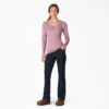 Camisas Henley de manga larga para mujer Camisas Henley de manga larga para mujer