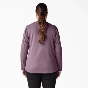 Camisas Henley de manga larga para mujer tallas grandes