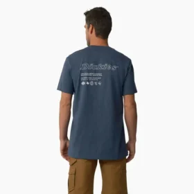 Camiseta con bolsillo y gráfico «United by Work»
