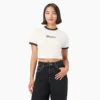 Camiseta corta con cuello redondo para mujer Lewistown Camiseta corta con cuello redondo para mujer Lewistown