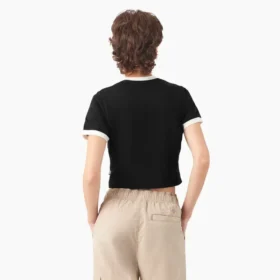 Camiseta corta con cuello redondo para mujer Lewistown