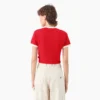 Camiseta corta con cuello redondo para mujer Lewistown