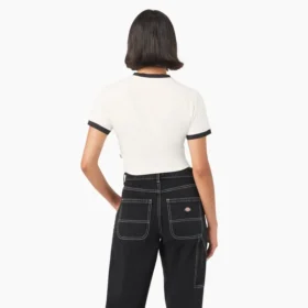 Camiseta corta con cuello redondo para mujer Lewistown