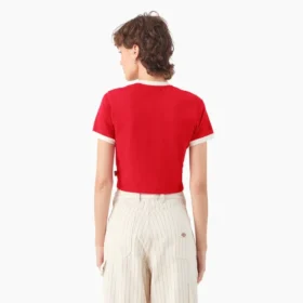 Camiseta corta con cuello redondo para mujer Lewistown