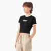 Camiseta corta con cuello redondo para mujer Lewistown Camiseta corta con cuello redondo para mujer Lewistown