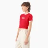 Camiseta corta con cuello redondo para mujer Lewistown