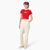 Camiseta corta con cuello redondo para mujer Lewistown