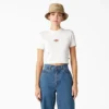 Camiseta corta con logo Maple Valley para mujer