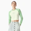 Camiseta corta de manga larga Sodaville para mujer Camiseta corta de manga larga Sodaville para mujer