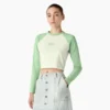 Camiseta corta de manga larga Sodaville para mujer Camiseta corta de manga larga Sodaville para mujer