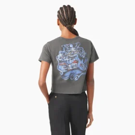 Camiseta corta Vintage Softail para mujer de Dickies X Harley-Davidson