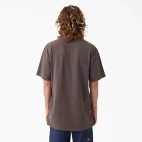 Camiseta de bolsillo de tejido grueso desgastada
