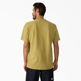 Camiseta de bolsillo de tejido grueso desgastada