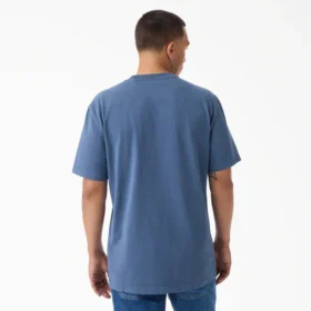 Camiseta de bolsillo de tejido grueso desgastada