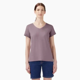 Camiseta de cuello en V para mujer