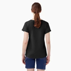 Camiseta de cuello en V para mujer