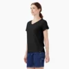 Camiseta de cuello en V para mujer