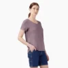 Camiseta de cuello en V para mujer