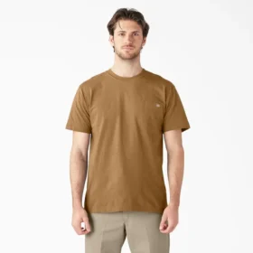 Camiseta de manga corta con bolsillo de tejido grueso