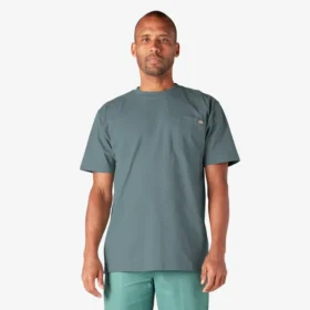 Camiseta de manga corta con bolsillo de tejido grueso