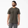 Camiseta de manga corta con bolsillo de tejido grueso
