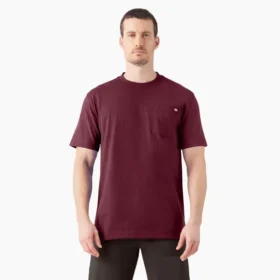 Camiseta de manga corta con bolsillo de tejido grueso