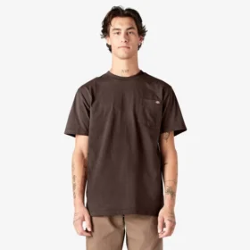 Camiseta de manga corta con bolsillo de tejido grueso