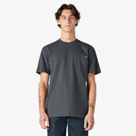 Camiseta de manga corta con bolsillo de tejido grueso