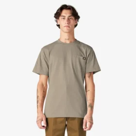 Camiseta de manga corta con bolsillo de tejido grueso