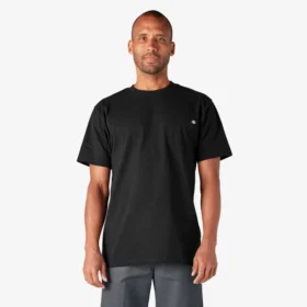 Camiseta de manga corta con bolsillo de tejido grueso