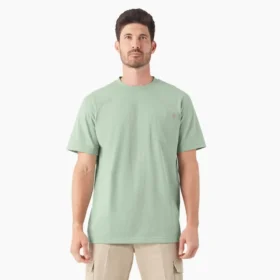Camiseta de manga corta con bolsillo de tejido grueso
