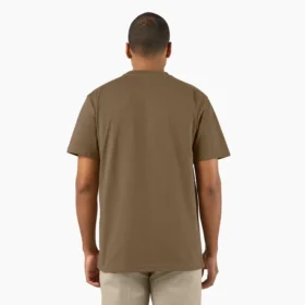 Camiseta de manga corta con bolsillo de tejido grueso